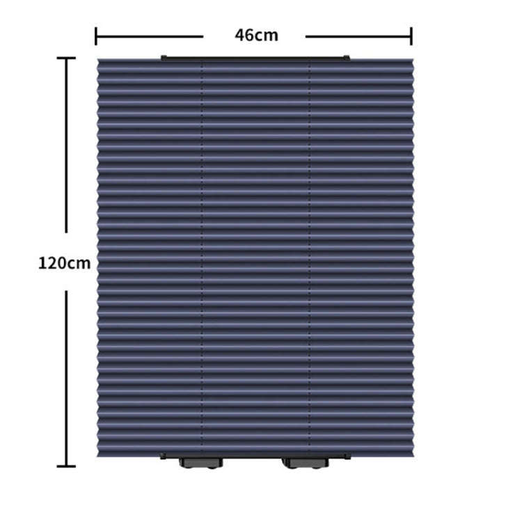 46 x 120cm Car Front Gear Auto Retractable Sunshade Household Pleated Window Covering
