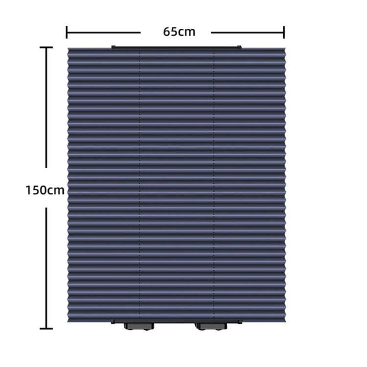 65 x 150cm Car Front Gear Auto Retractable Sunshade Household Pleated Window Covering