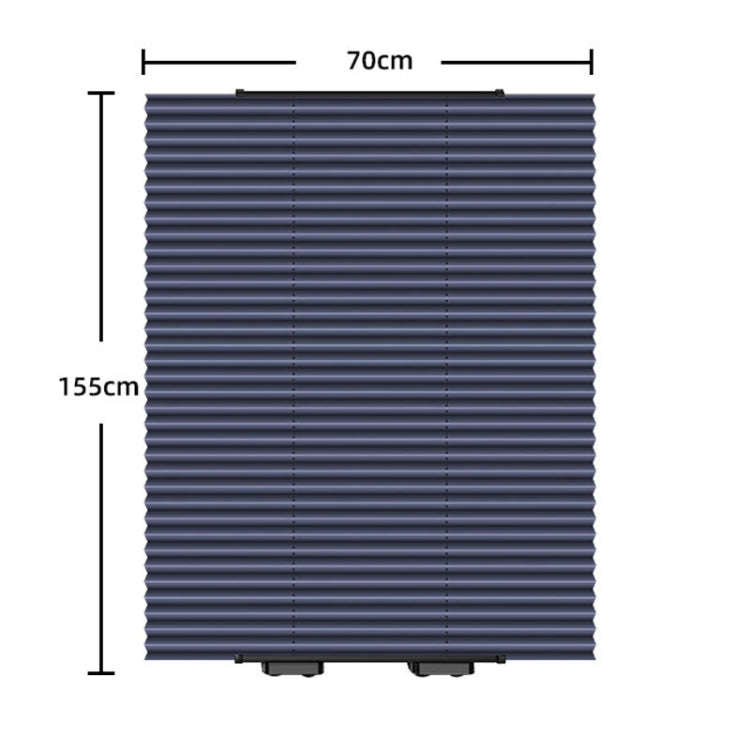 70 x 155cm Car Front Gear Auto Retractable Sunshade Household Pleated Window Covering