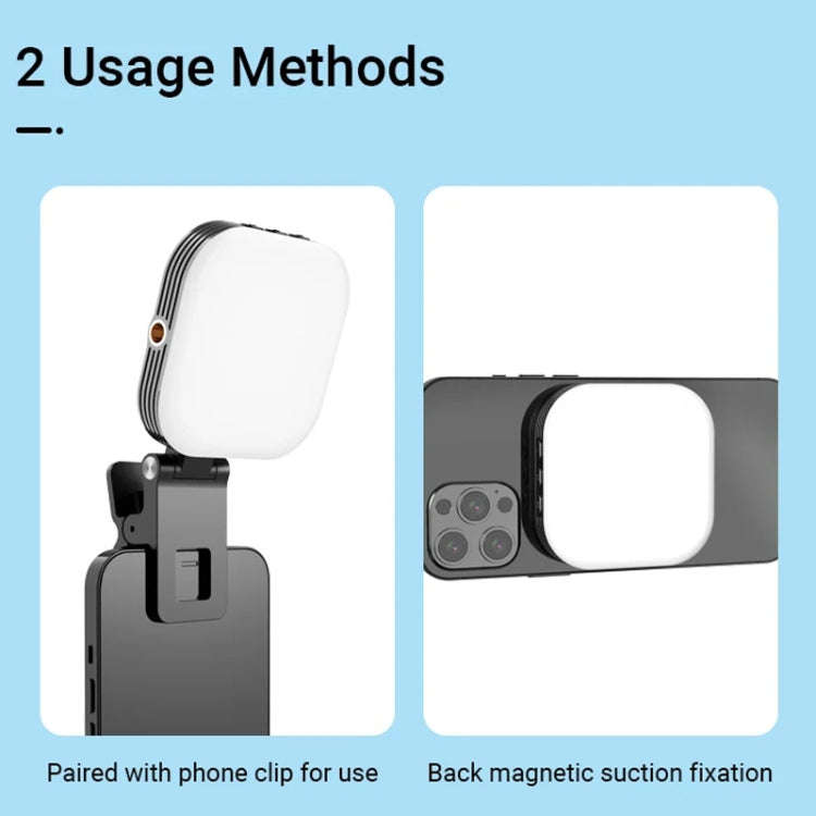 Mini Magnetic Fill Light Rechargeable Tri-Color Temperature Selfie Light