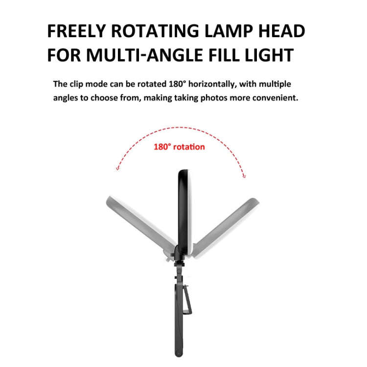 Desktop Ring Fill Light Video Conferencing Computer Fill Lamp With Multi-Function Bracket 3000-6500K