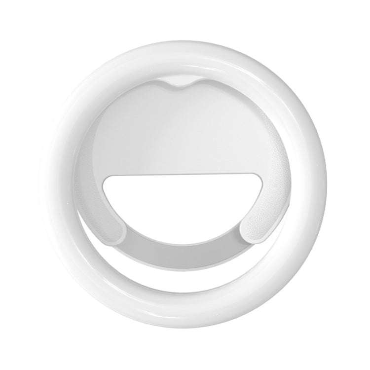 10cm Mobile Phone Fill Light Half-Ring Clip Type Unblocked Screen Lamp(White)