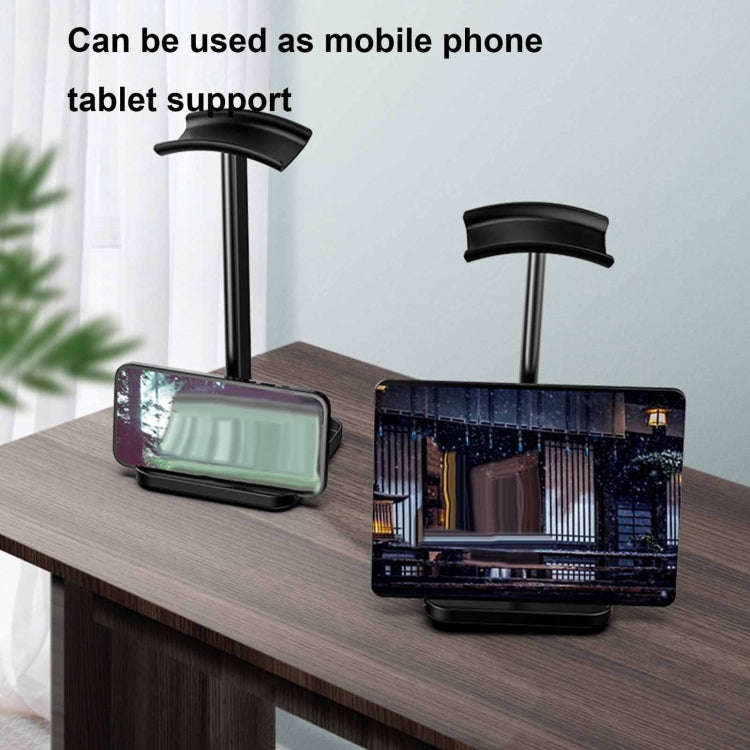 Desktop Headphone Holder Cell Phone Tablet Stand(Pink)