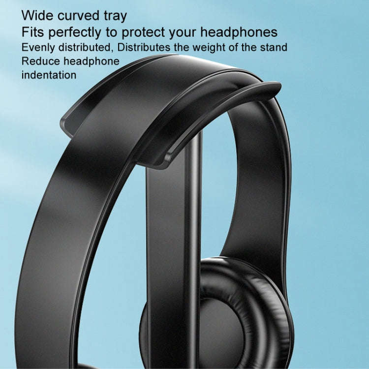 Desktop Headphone Holder Cell Phone Tablet Stand(White)