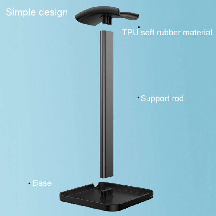 Desktop Headphone Holder Cell Phone Tablet Stand(White)