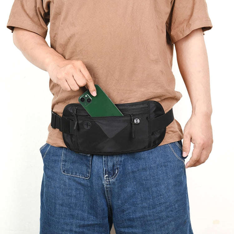 Passport Fit Invisible Waterproof Cell Phone Waist Pack Anti-theft Brush Travel Document Organize...