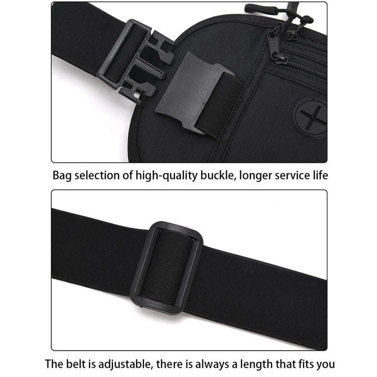 Passport Fit Invisible Waterproof Cell Phone Waist Pack Anti-theft Brush Travel Document Organize...