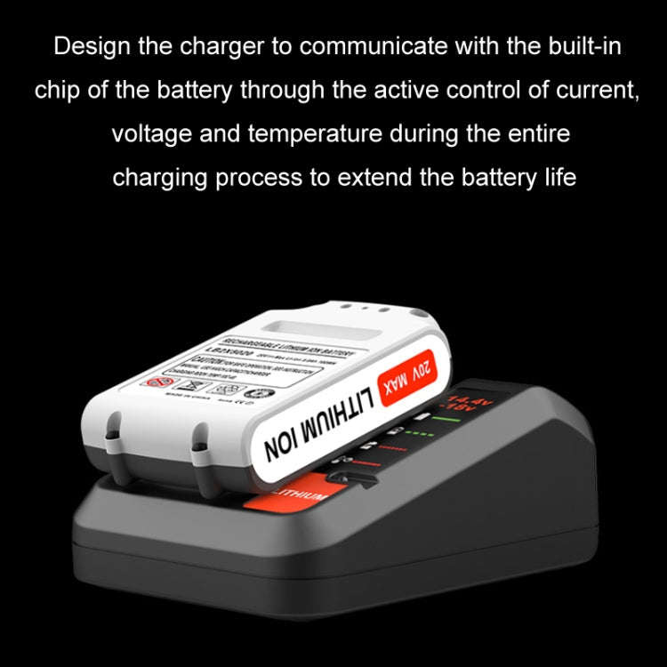 For BlackDeck 14.4~20V3A Tool Lithium Battery Charger, Specification: EU Plug