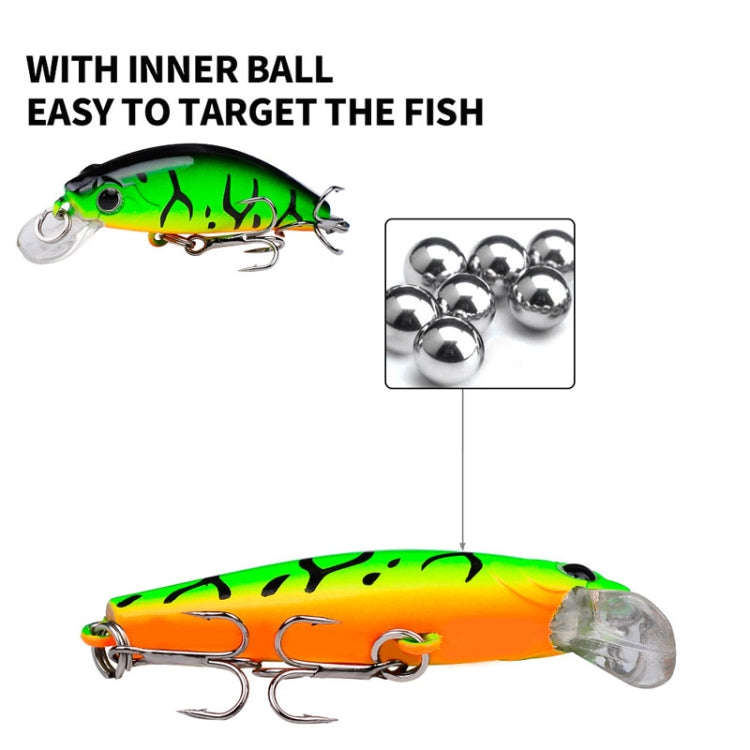 PROBEROS DW592 Sinking Minnow Lure Long Casting Fake Bait Bionic Plastic Hard Bait(Color D)