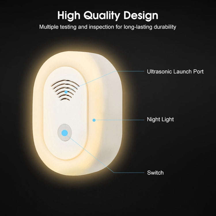 Adjustable Night Light Ultrasonic Mosquito Repeller Mini Home Electronic Mouse Repeller, Spec: US...
