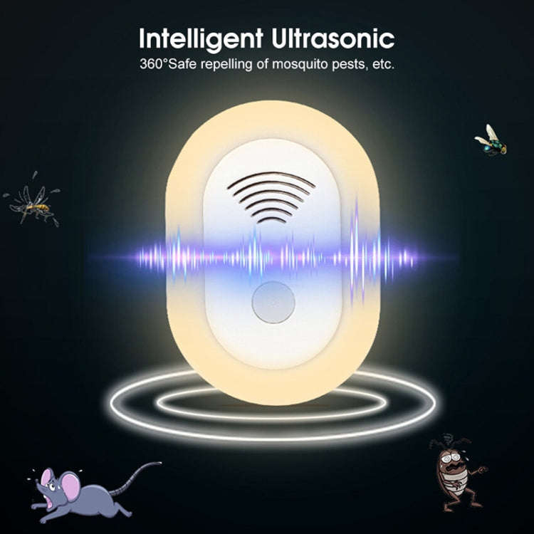 Adjustable Night Light Ultrasonic Mosquito Repeller Mini Home Electronic Mouse Repeller, Spec: US...