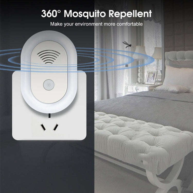 Adjustable Night Light Ultrasonic Mosquito Repeller Mini Home Electronic Mouse Repeller, Spec: EU...