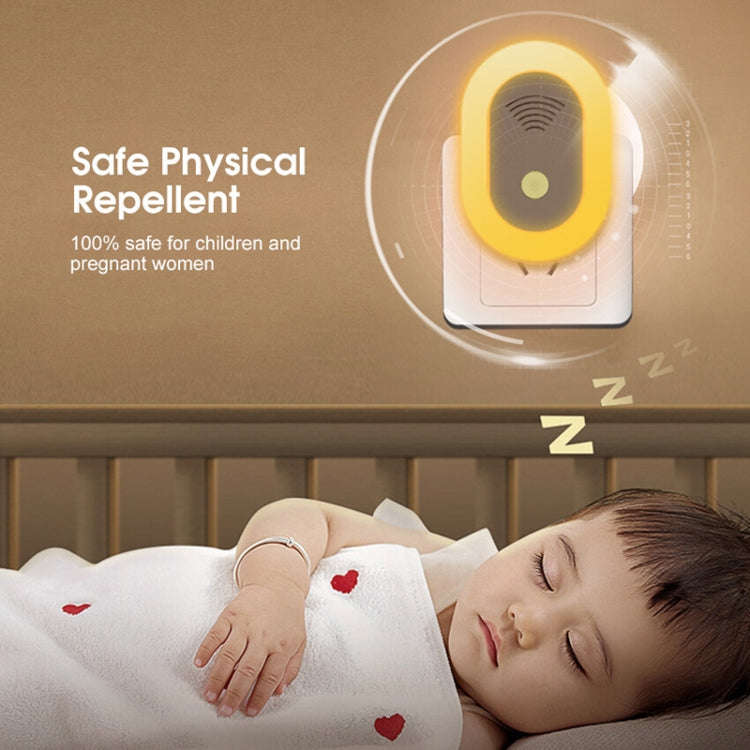 Adjustable Night Light Ultrasonic Mosquito Repeller Mini Home Electronic Mouse Repeller, Spec: US...