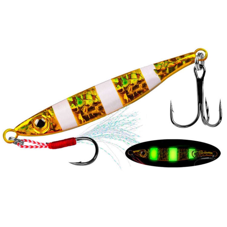 PROBEROS LF126 Long Casting Lead Fish Bait Freshwater Sea Fishing Fish Lures Sequins, Weight: 10g...