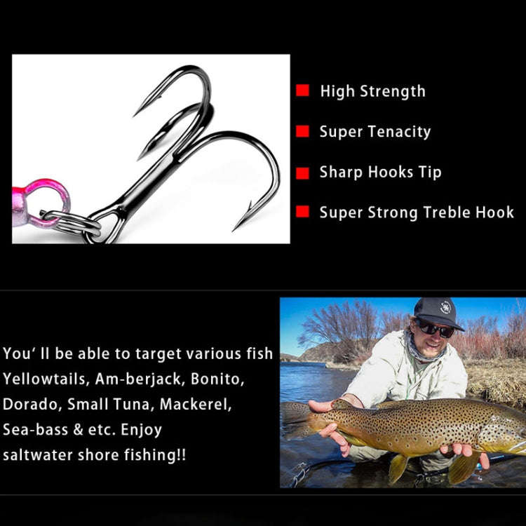 PROBEROS LF126 Long Casting Lead Fish Bait Freshwater Sea Fishing Fish Lures Sequins, Weight: 10g...