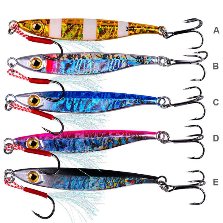 PROBEROS LF126 Long Casting Lead Fish Bait Freshwater Sea Fishing Fish Lures Sequins, Weight: 10g...