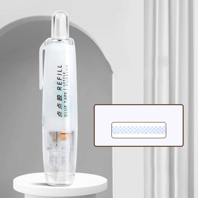Push-Dry Quick Glue Stick Correction Tape Double Sided Adhesive For Handmade Handbook(White)