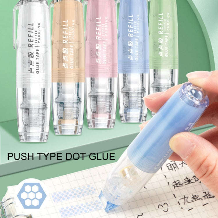 Push-Dry Quick Glue Stick Correction Tape Double Sided Adhesive For Handmade Handbook(Blue)