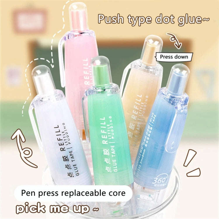 Push-Dry Quick Glue Stick Correction Tape Double Sided Adhesive For Handmade Handbook(Blue)
