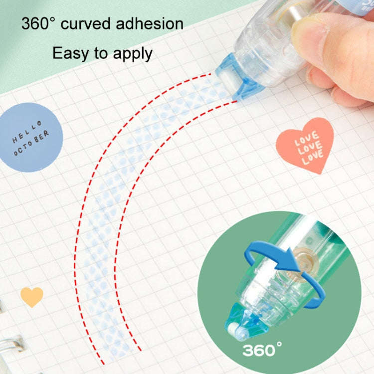 Push-Dry Quick Glue Stick Correction Tape Double Sided Adhesive For Handmade Handbook(Blue)