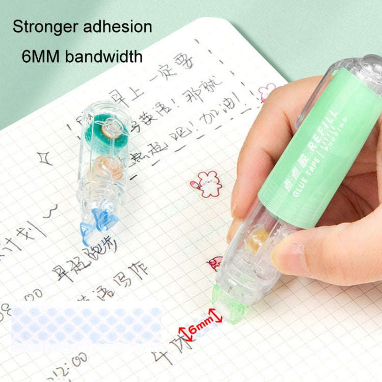 Push-Dry Quick Glue Stick Correction Tape Double Sided Adhesive For Handmade Handbook(Blue)