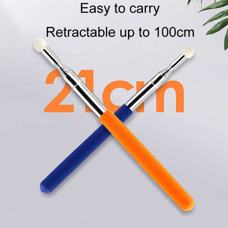 1m Teachers Telescopic Tactile Whip Pen For Classes E-Board Stylus Holder(Blue)