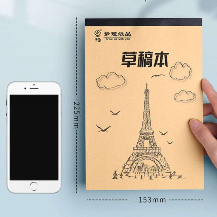 100 Pages /Book Thickened Glue Binding Draft Book Students Multipurpose Blank Sketch Paper(Upgraded)