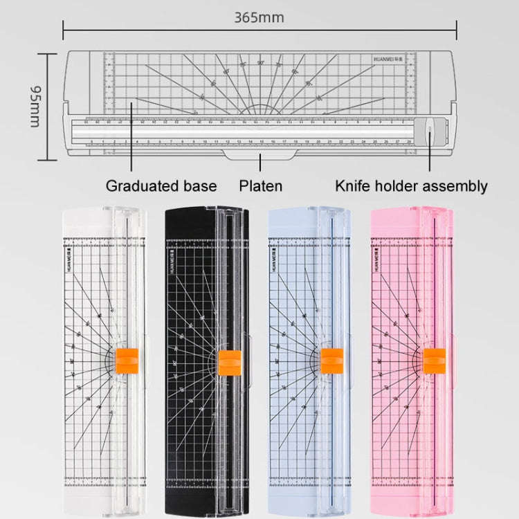 HUANMEI For A3 A4 A5 Paper Cutter With Pull-out Ruler DIY Small Portable Photo Die Cutting Machin...
