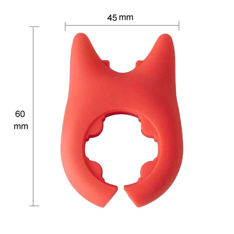 5pcs Kitchen Multifunctional Spatula Holder Household Spill Resistant Spoon Tray(Red)