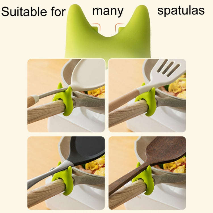5pcs Kitchen Multifunctional Spatula Holder Household Spill Resistant Spoon Tray(Red)