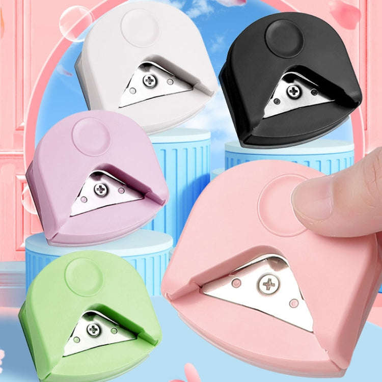 Round Corner Trimmer Chamferer Cardstock Photo PVC Card Corner Cutter(Pink)
