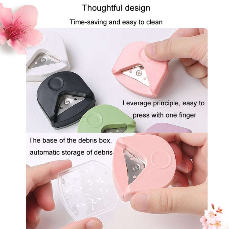 Round Corner Trimmer Chamferer Cardstock Photo PVC Card Corner Cutter(White)