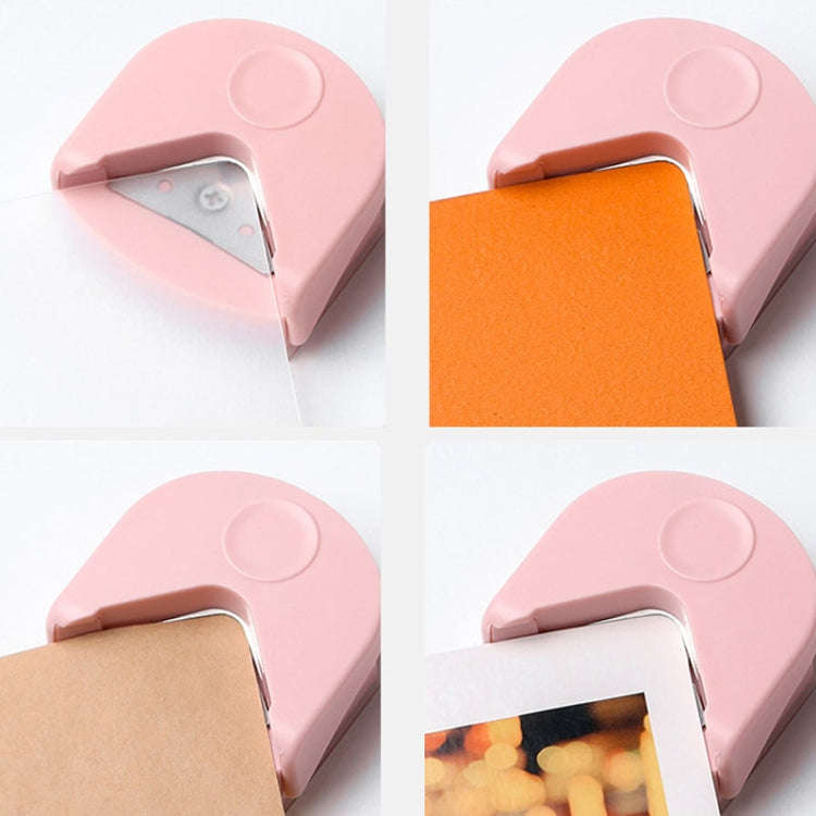 Round Corner Trimmer Chamferer Cardstock Photo PVC Card Corner Cutter(White)