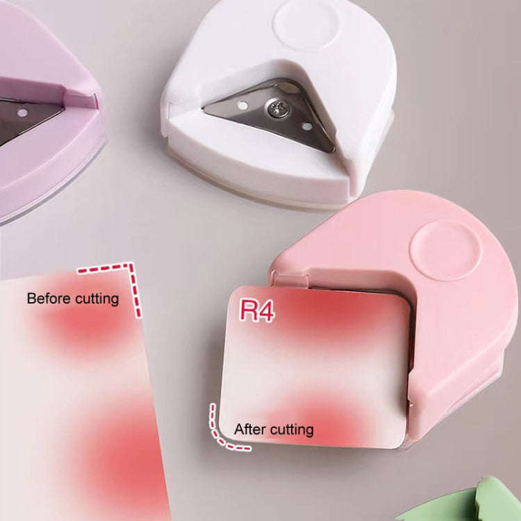 Round Corner Trimmer Chamferer Cardstock Photo PVC Card Corner Cutter(White)