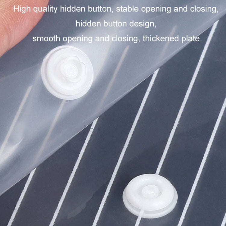 10pcs A4 Waterproof Transparent Thickened Folder Archive Bag(Ordinary Twill Style)