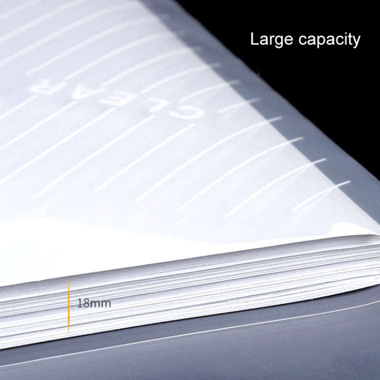 10pcs A4 Waterproof Transparent Thickened Folder Archive Bag(Ordinary Twill Style)