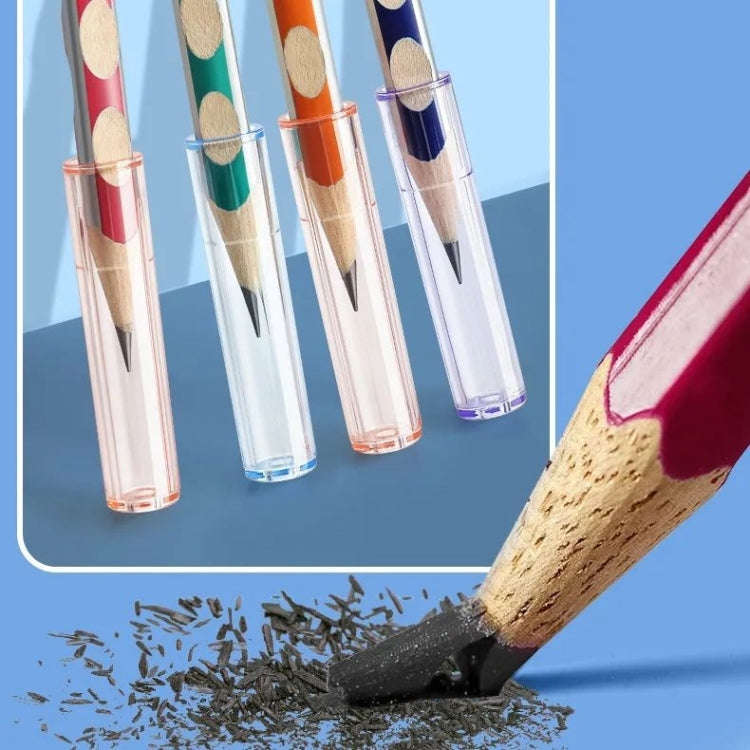 20pcs /Bag Transparent Pen Caps Pencil Sleeves Protective Pencil Tip Cap(Color Mixed)