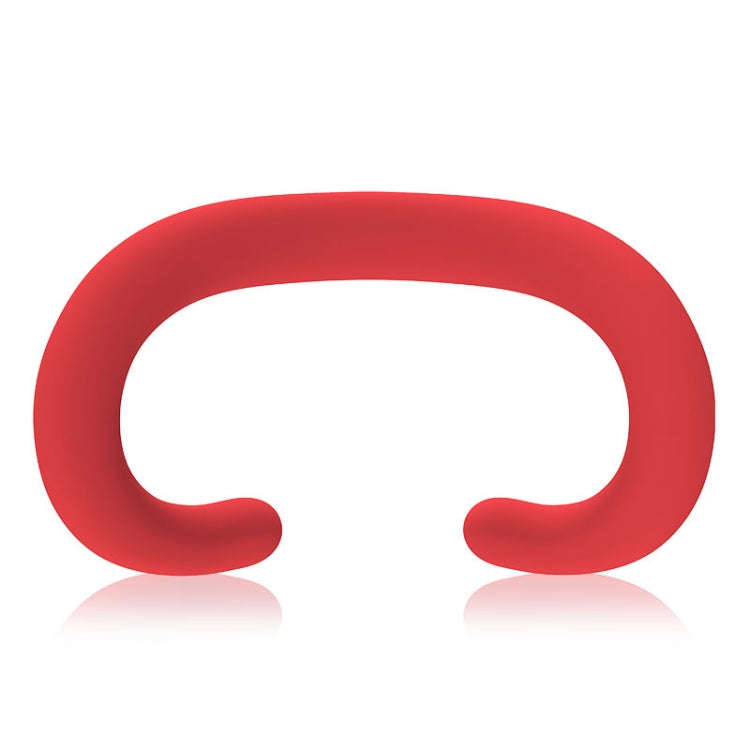 For Apple Vision Pro Silicone Eye Mask Sweatproof Dustproof Replaceable Silicone Case(Red)