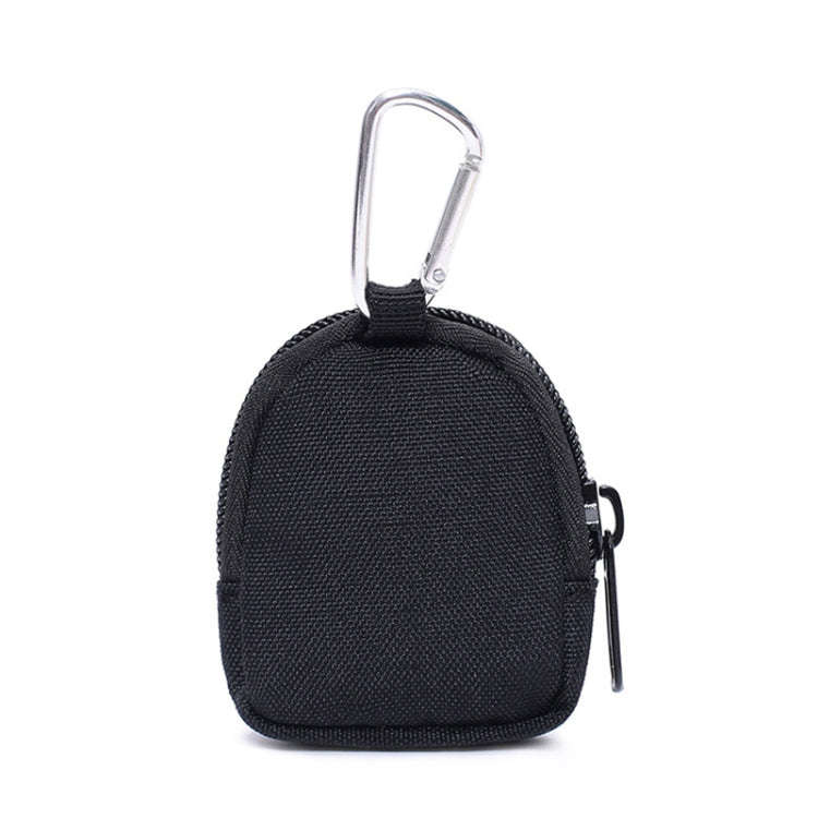 Outdoor Sports Portable Pet Snack Bag Round Type Wear-Resistant Small Money Bag(Black)