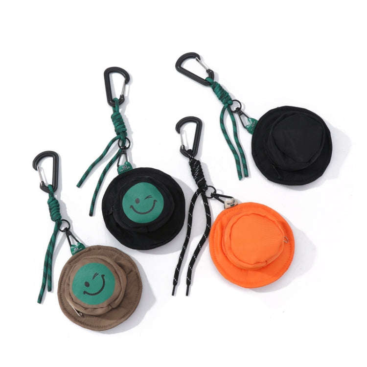 Portable Fisherman Hat Bag Coin Key Pouch Mini Bag Hanger, Color: Orange