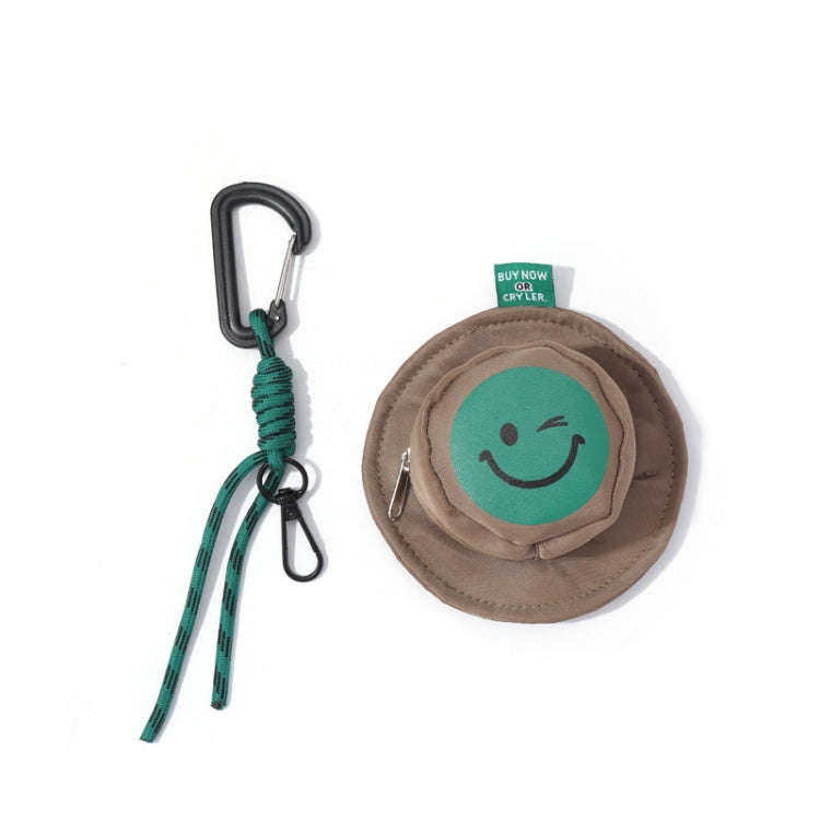 Portable Fisherman Hat Bag Coin Key Pouch Mini Bag Hanger, Color: Orange