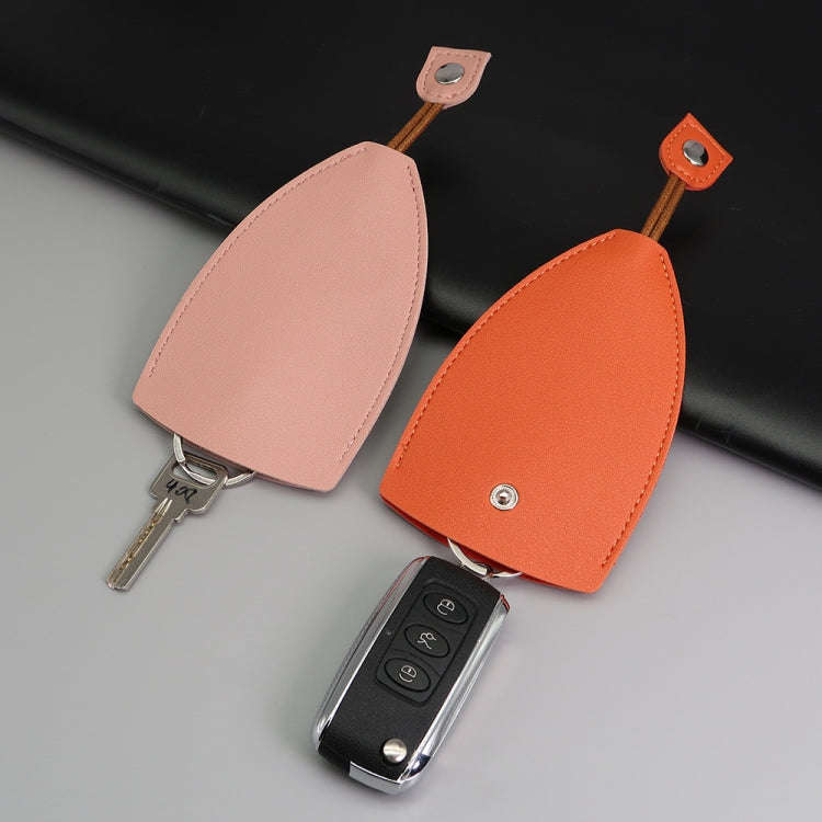 Pull-out Personalized Ladies Car Key Bag Portable Large Capacity Storage Key Cover, Color: Yellow...