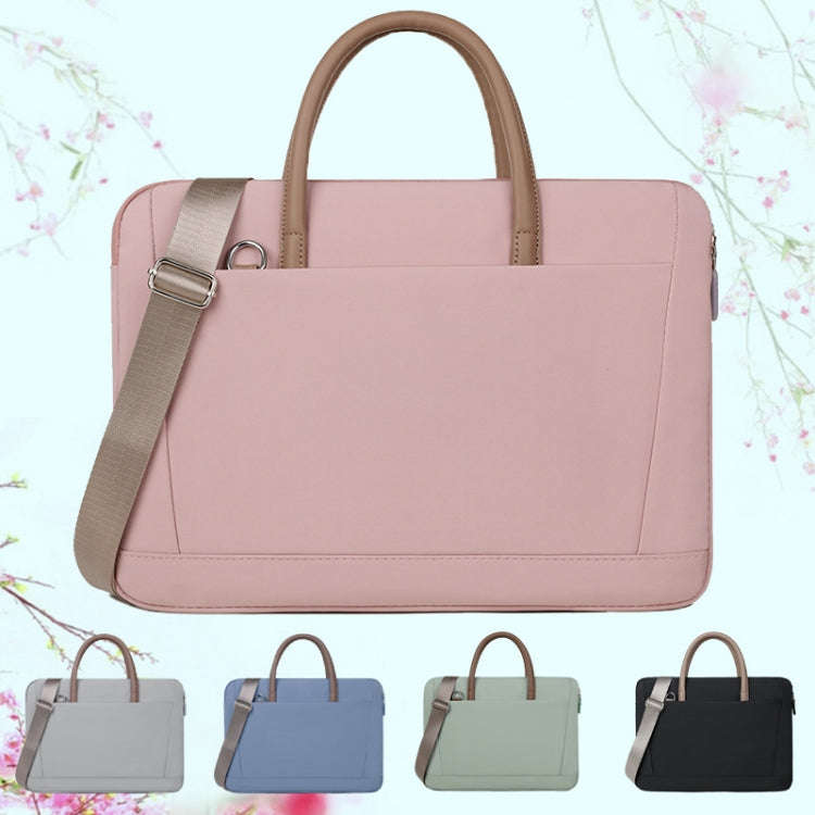 13 -13.3 Inch Oxford Cloth Laptop Bag Crossbody Carrying Case Briefcase(Gray)