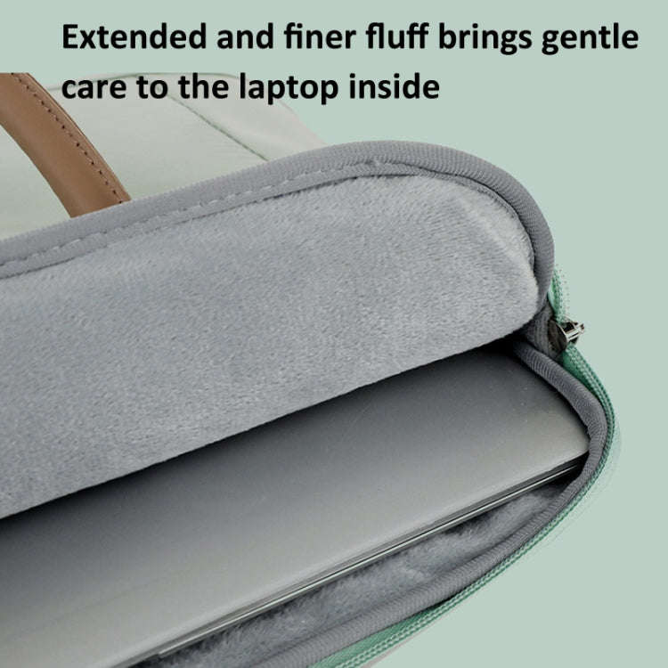 15 -16.1 Inch Oxford Cloth Laptop Bag Crossbody Carrying Case Briefcase(Gray)