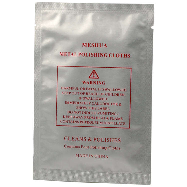 4pcs /Pack  MESHUA Polishing Cloths For Watches, Fine Metals, Jewelry Cleaner And Tarnish Remover...