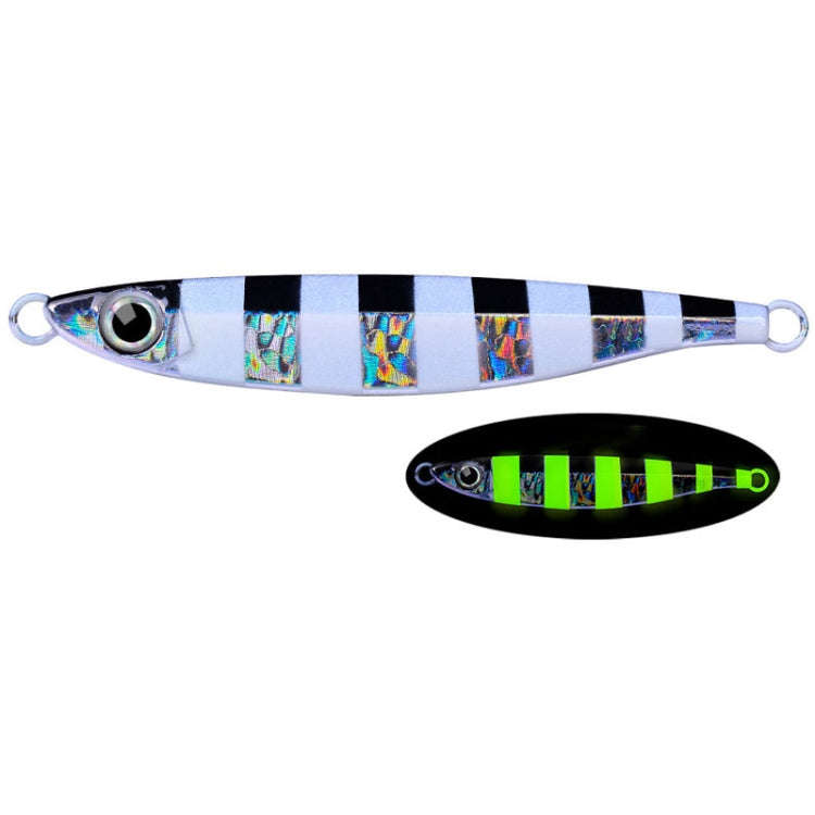 PROBEROS LF121 Fast Sinking Laser Boat Fishing Sea Fishing Lure Iron Plate Bait, Weight: 14g(Lumi...
