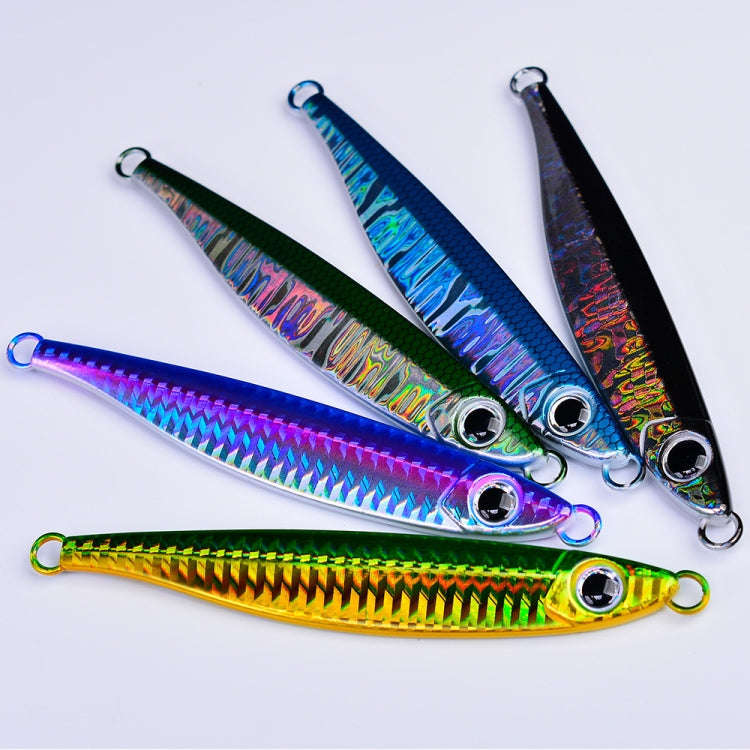 PROBEROS LF121 Fast Sinking Laser Boat Fishing Sea Fishing Lure Iron Plate Bait, Weight: 40g(Colo...