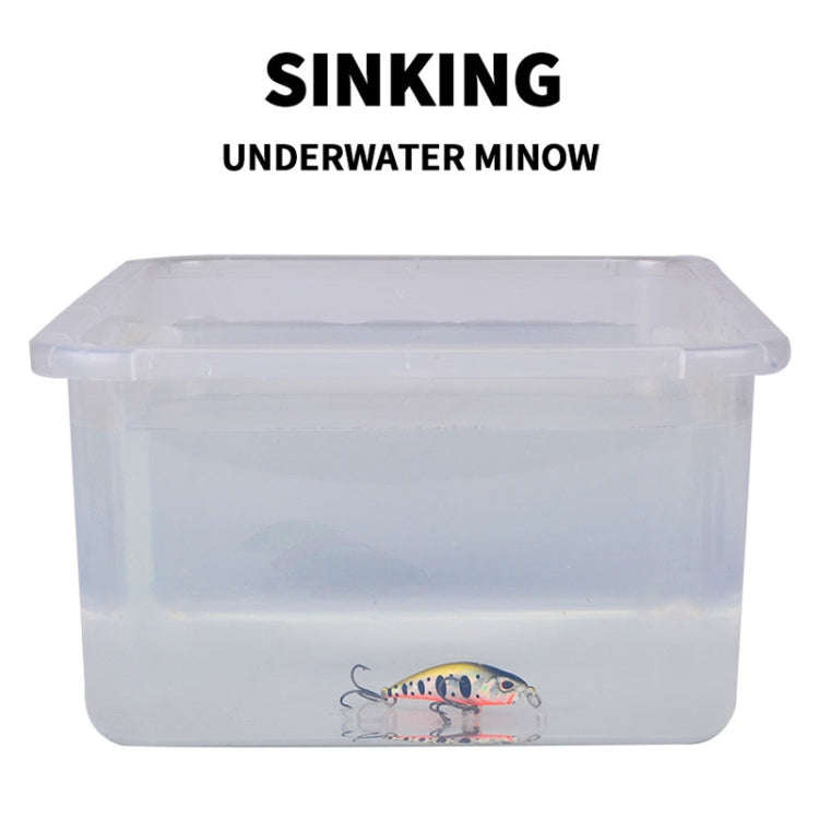 PROBEROS DW578 Ordinary Hook 5.3cm 4.6g Sinking Minnow Lure Long Casting Bionic Plastic Hard Bait...