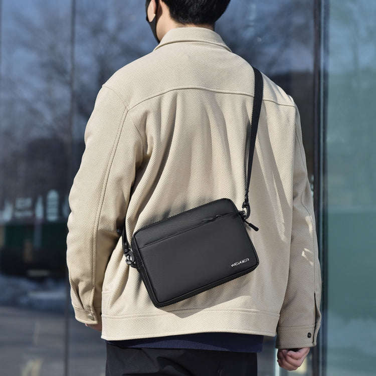 WEIXIER W128 Men Messenger Bag Outdoor Multifunctional Waterproof Wear-Resistant Shoulder Bag(Grey)