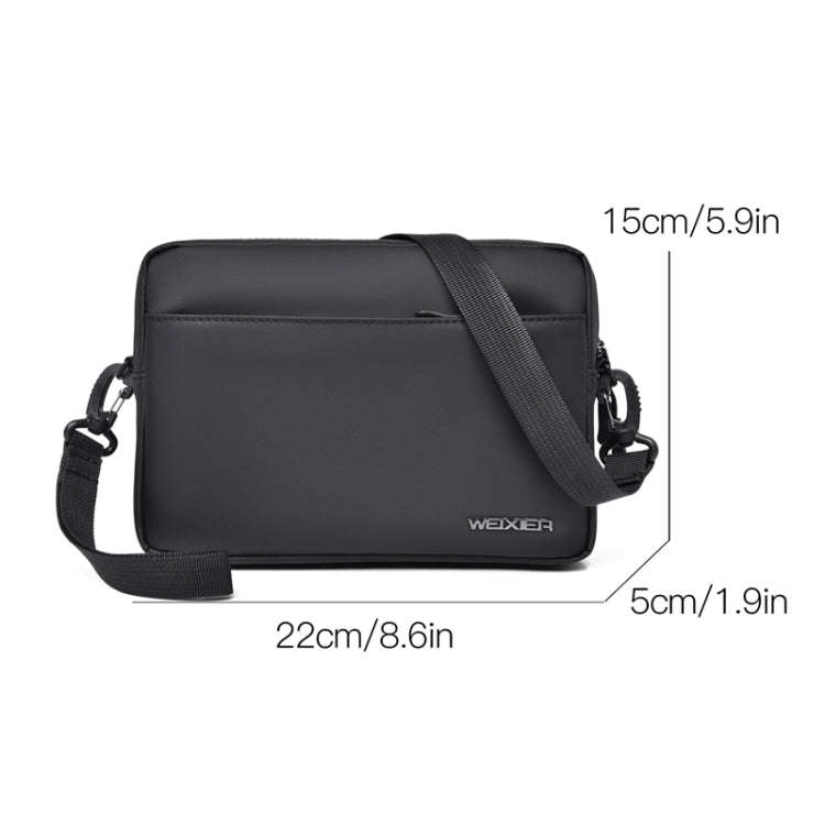 WEIXIER W128 Men Messenger Bag Outdoor Multifunctional Waterproof Wear-Resistant Shoulder Bag(Grey)